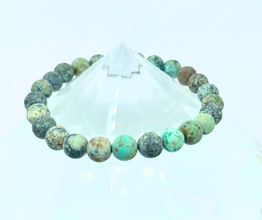 Afrikan Turkoosi Jaspis Kivirannekoru 18 cm	