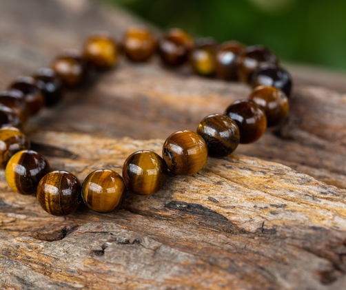 Tiikerinsilmä Kivirannekoru 18 cm	