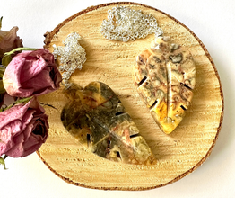 Cracy Lace Akaatti Lehti riipus