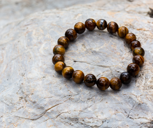 Tiikerinsilmä kivirannekoru 16 cm	