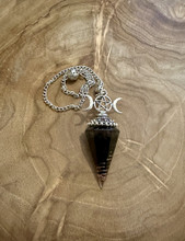 Heiluri Onyx,  Pentagram Triple Moon, orgonite