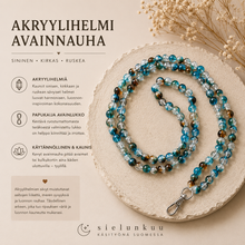 Avainnauha Akryylihelmistä, Järvi (114cm)	