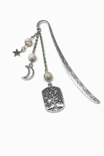 Hopeanhohtoinen metallinen kirjanmerkki, Elämänpuu	