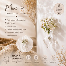 Mini lasipullomagneetti Kirkas	