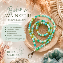 Avainnauha lasihelmistä Raikas laguuni	