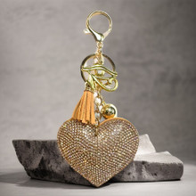 Bling,Bling Beige Sydän laukkukoriste	