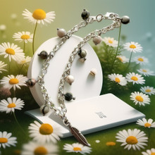 Nilkkakoru Zebra Jaspis ja sulka