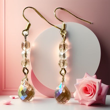 Persikan värinen Swarovskin kristalli	