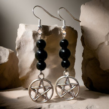 Pentagram Obsidiaanilla	