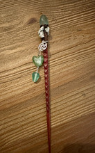 Noidan sauva Fluoriitilla ja sammalakaatti kuulla	