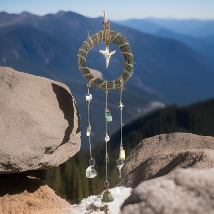 Noitakello hopean värisellä keiju talismaanilla