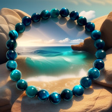 Haukansilmä kivirannekoru 19cm	