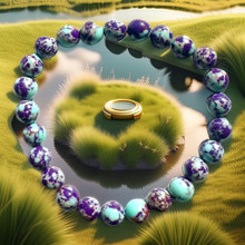 Merenkeisarin Jaspis kivirannekoru 19cm	