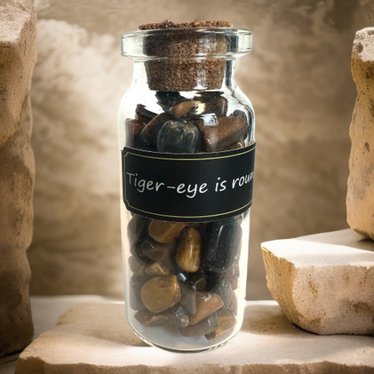 Tiikerinsilmä kivisirupullo 5 cm 
