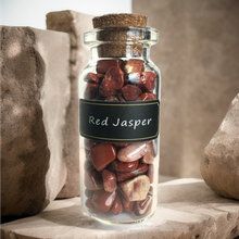 Jaspis, punainen kivisirupullo 5 cm