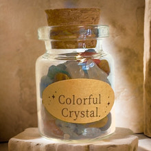 Kristalli sekoitus kivilasipullo 3cm	