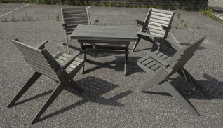 Turun Pihakalustesetti Harmaa