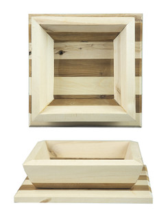 Puinen hedelmätarjotin