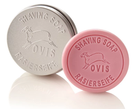 Ruusuinen lampaanmaitosaippua rasiassa sheivaukseen