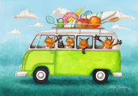 Ketut matkalla rannalle kortti