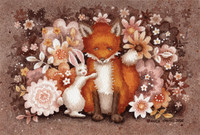 Kettu ja pupu kortti