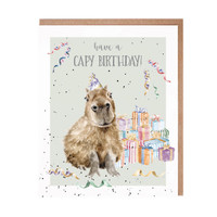 Wrendale Capybara onnittelukortti