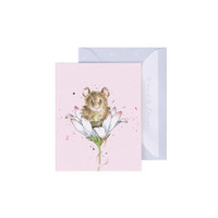 Wrendale hiiri kukassa minikortti