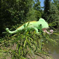 Kameleontti pehmoeläin 34 cm Rappa