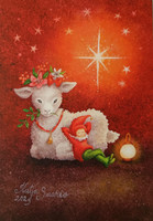 Lammas ja tonttu kortti