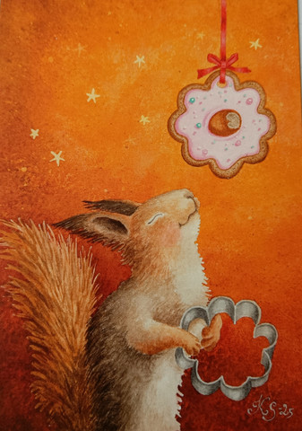 Piparinleipoja orava kortti