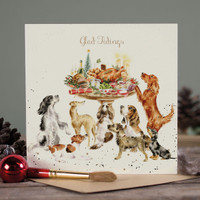 Wrendale koirien juhla-ateria  kortti