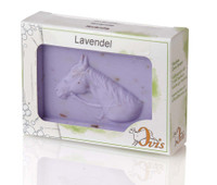 Hevosenmaitosaippua laventeli pakkauksessa