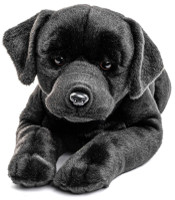 Musta iso labradorinnoutaja pehmo
