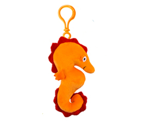 Oranssi merihevonen klipisillä