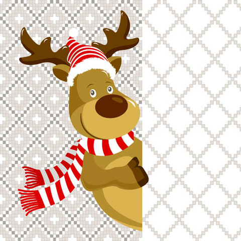 Kurkkaava poro ruokaservetti