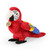 Värikäs punainen pehmopapukaija 24cm