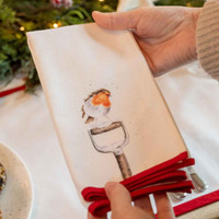 Wrendale puuvillaservettipakkaus joulu 