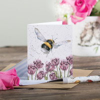 Wrendale kimalainen minikortti