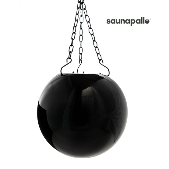 Saunapallo Kiiltävä Musta