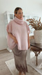 BENEDETTA KID MOHAIR PONCHO LIGHT ROSE