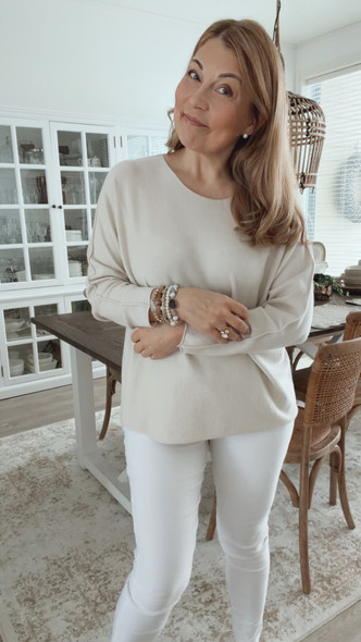 HALETTE VISKOOSINEULE VENEPÄÄNTIELLÄ BEIGE