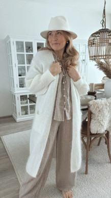 OFELIA NEULETAKKI LUONNONVALKOINEN