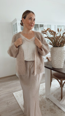 SYLVIE KID MOHAIRNEULETAKKI BEIGE