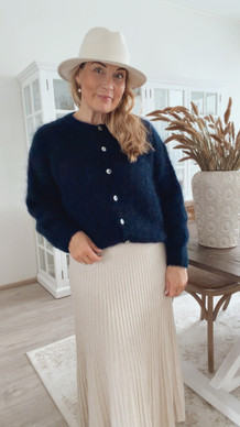 JOSEFIN KID MOHAIRNEULETAKKI NAVY