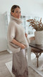 BENEDETTA KID MOHAIR PONCHO LIGHT BEIGE