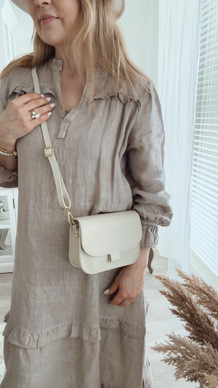 LEATHER BAG BEIGE