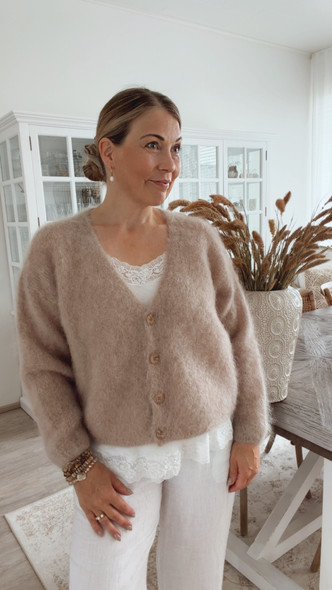 MARLA KID MOHAIRNEULETAKKI BEIGE