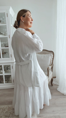 KIMBER PUUVILLAKIMONO VALKOINEN