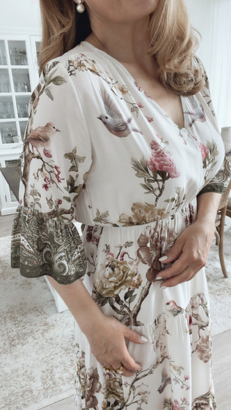 AMALFI VISCOSE DRESS GREEN