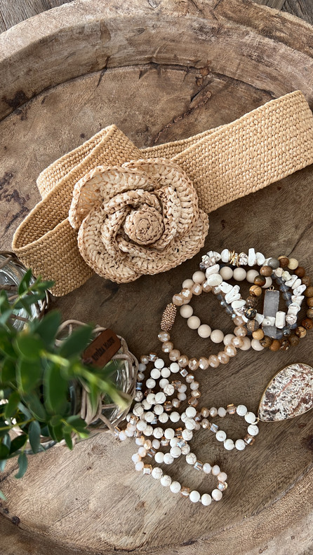 JOUSTOVYÖ FLOWER BEIGE